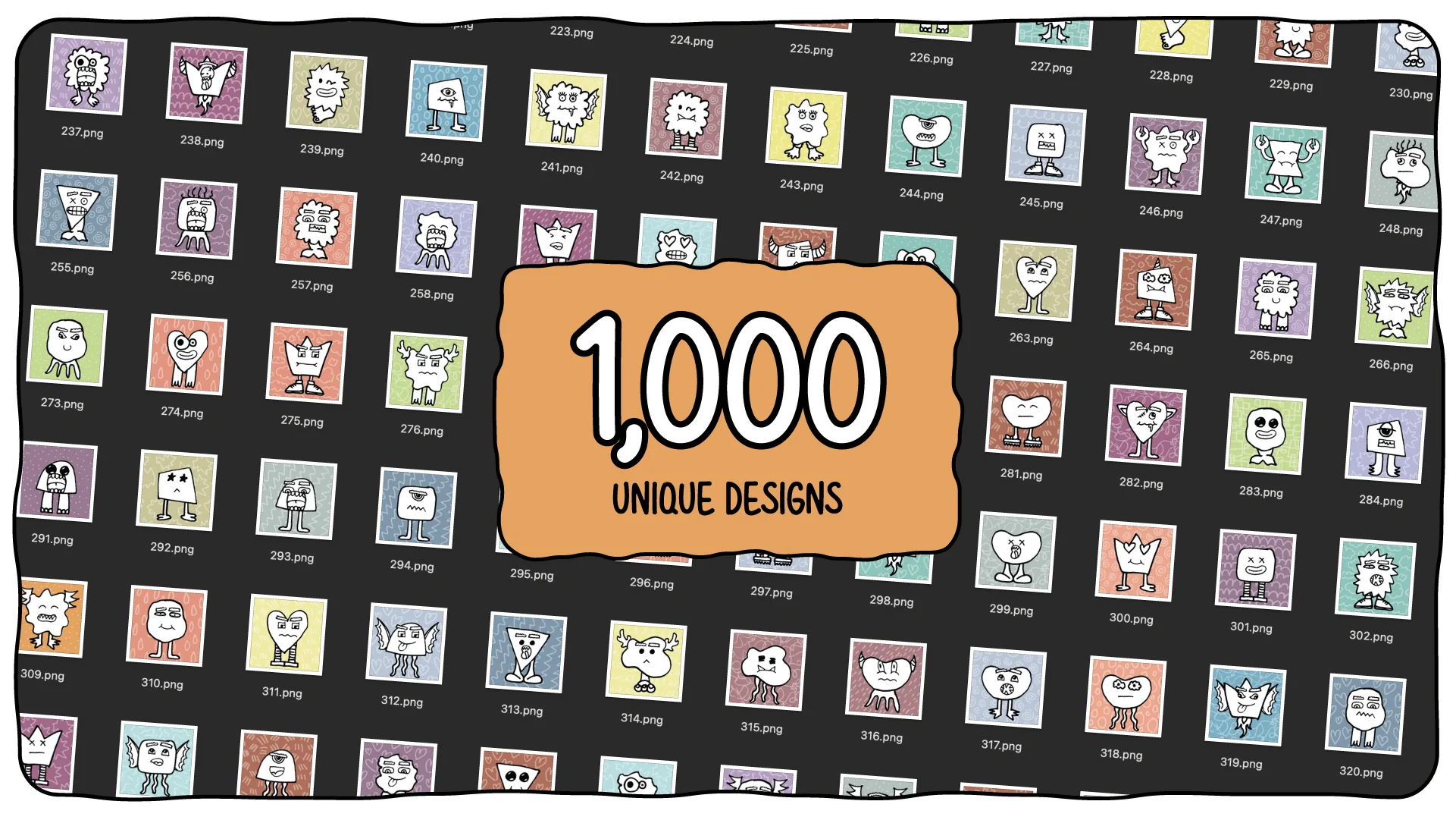 1,000 unique NFTs